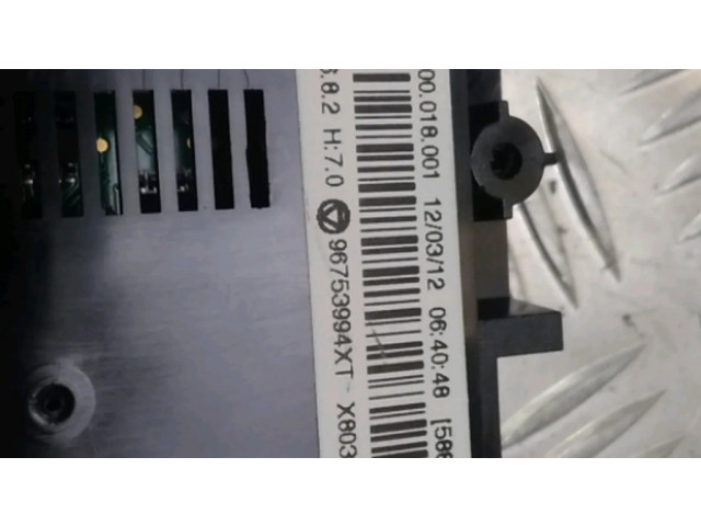 Блок управления климат-контролем 9678312580   Citroen DS3