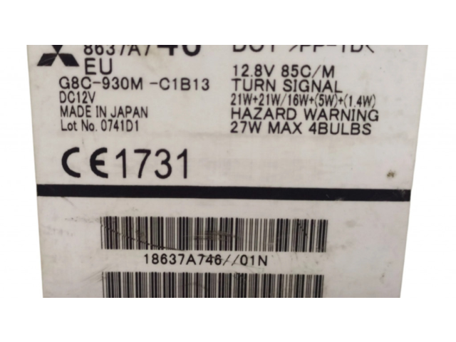 Pojistková skříňka G8C930MC1B13, 8637A746 Mitsubishi i-MiEV 2011