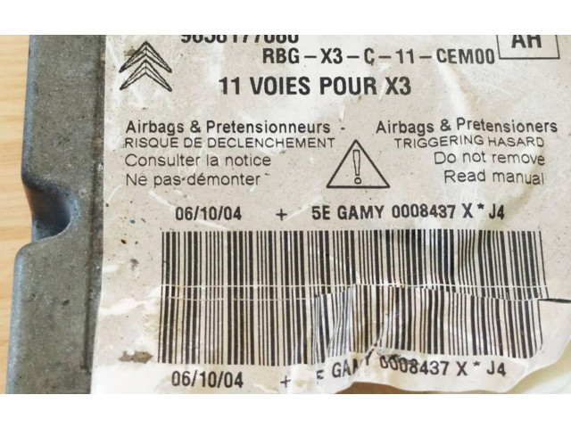 Блок подушек безопасности 9658177080 Citroen Berlingo