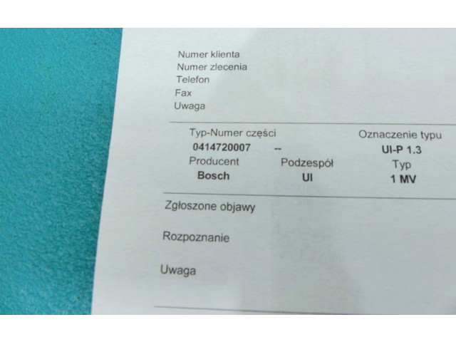 Форсунка 0414720007, IMPRK1311263 Audi A2