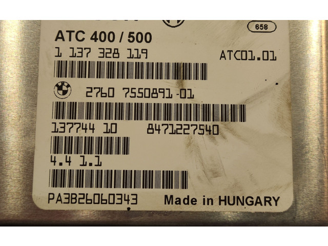 Блок управления коробкой передач 2760755089101, 1137328119   BMW X3 E83