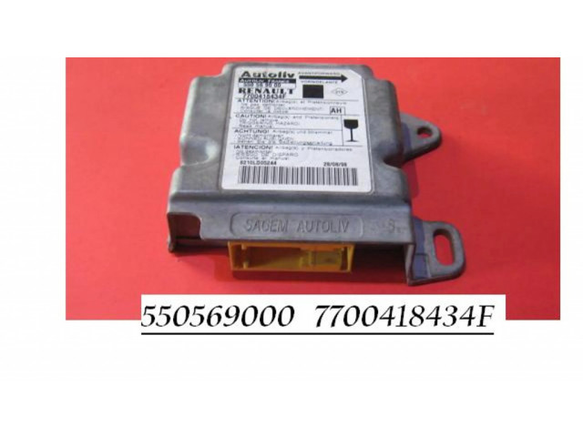 Блок подушек безопасности 550569000, 7700418434F   Renault Scenic I