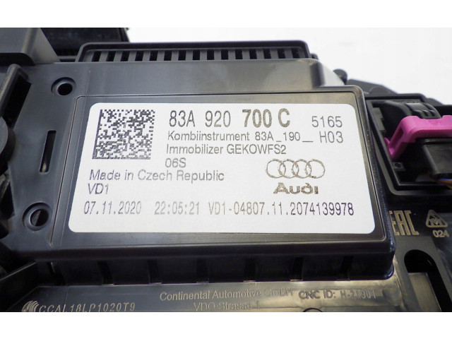 Панель приборов 83A920700C   Audi Q3 F3       