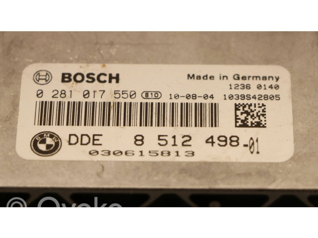 Řídící jednotka 0281017550, DDE851249801 BMW X1 E84 2010