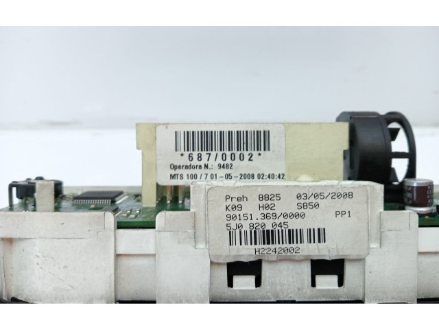 Блок управления климат-контролем 5J0820045, H2242002 Skoda Fabia Mk2 (5J)