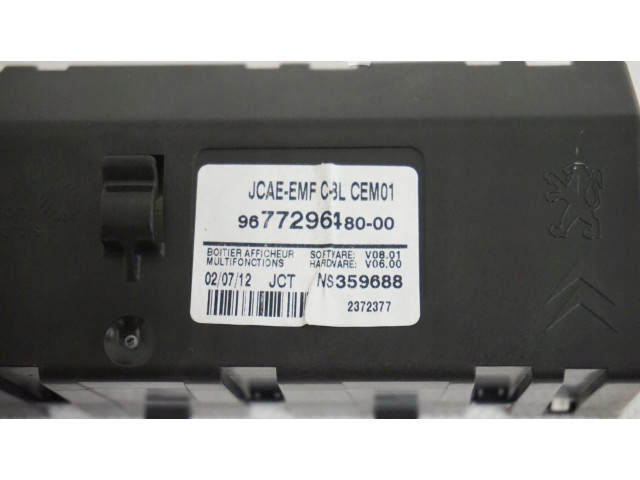 Дисплей 9677296480 Citroen DS4