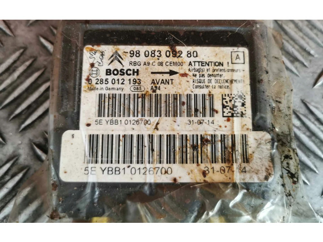 Блок подушек безопасности 9808309280 Peugeot 2008 I