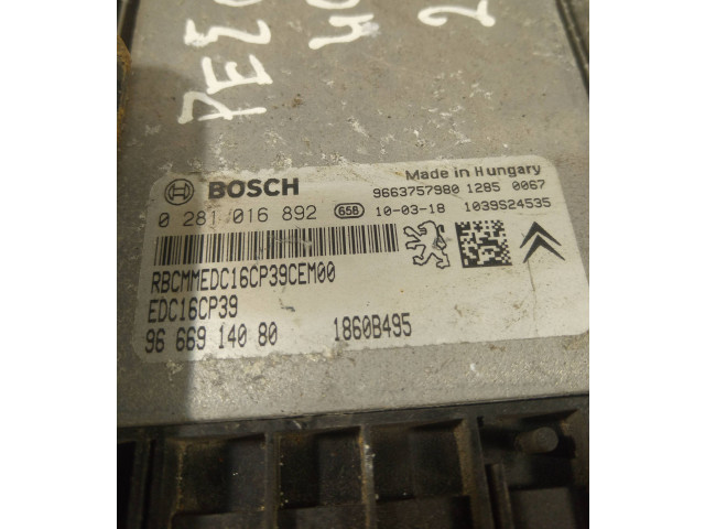 Блок управления двигателя 9663757980, 9666914080   Peugeot 4007