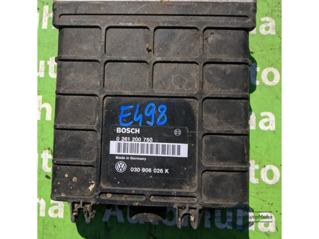Блок управления двигателем Блок управления 0261200750, 030906026K Volkswagen Golf III