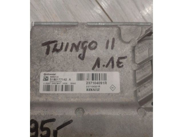 Блок управления двигателем Блок управления 237104091R Renault Twingo II