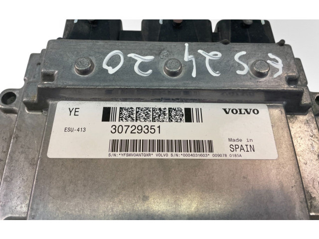 Блок управления двигателем Блок управления 30729351 Volvo S80