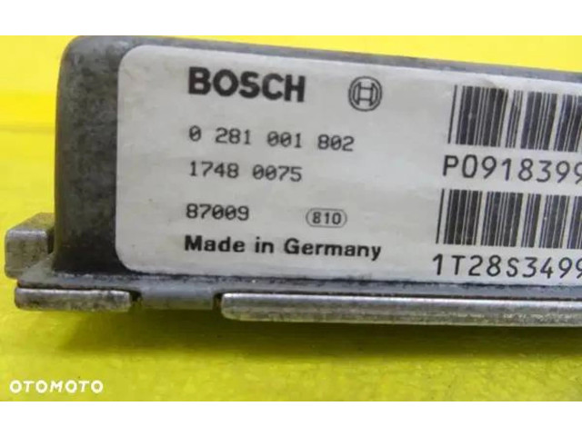 Блок управления двигателя 0281001802, 17480075 Volvo V70