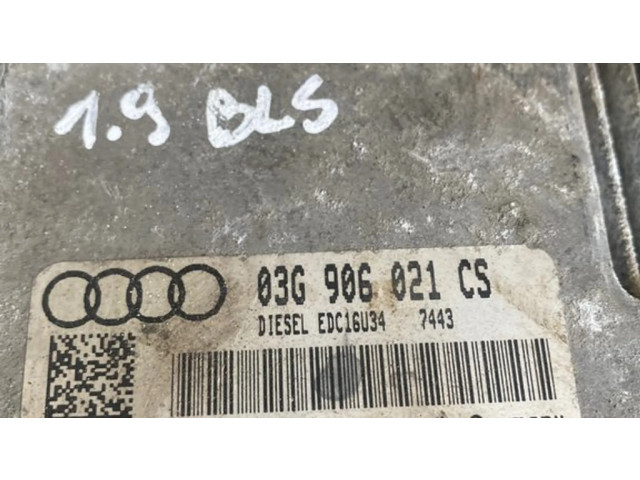 Блок управления двигателя 03G906021CS, 0281012608 Audi A3 S3 A3 Sportback 8P