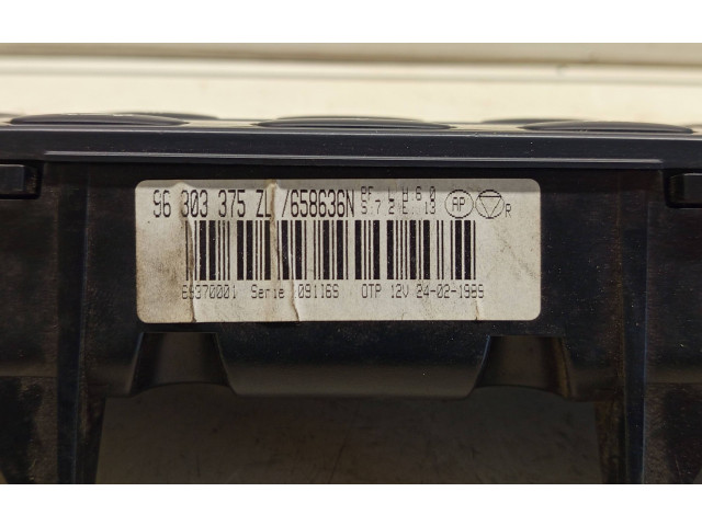 Блок управления климат-контролем 96303375L, 69370001 Peugeot 406