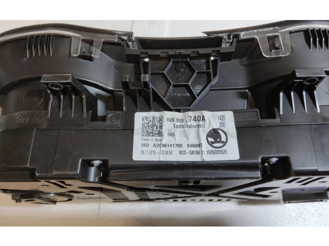 Панель приборов 6V0920740A, A2C96141700   Skoda Fabia Mk3 (NJ)       