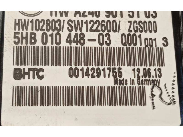 Блок управления климат-контролем A2469001908, 5HB01044803   Mercedes-Benz A W176