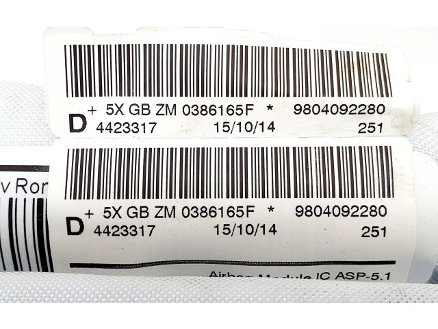 Боковая подушка безопасности 9804092280 Peugeot 2008 I