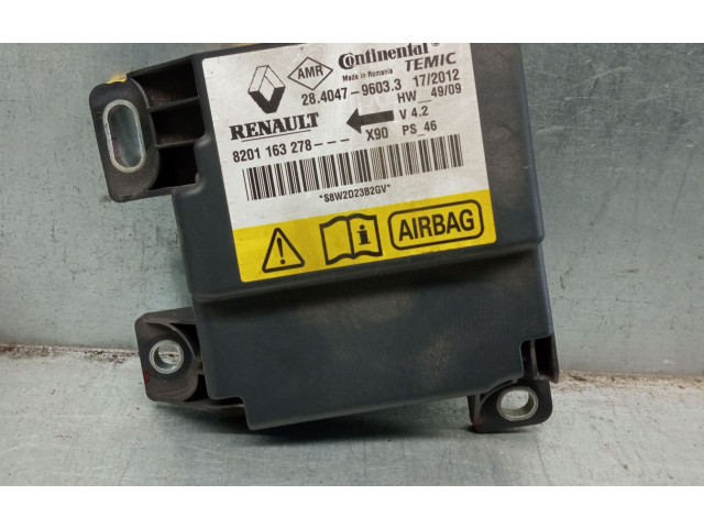 Блок подушек безопасности 8201163278, 28404796033   Dacia Sandero II
