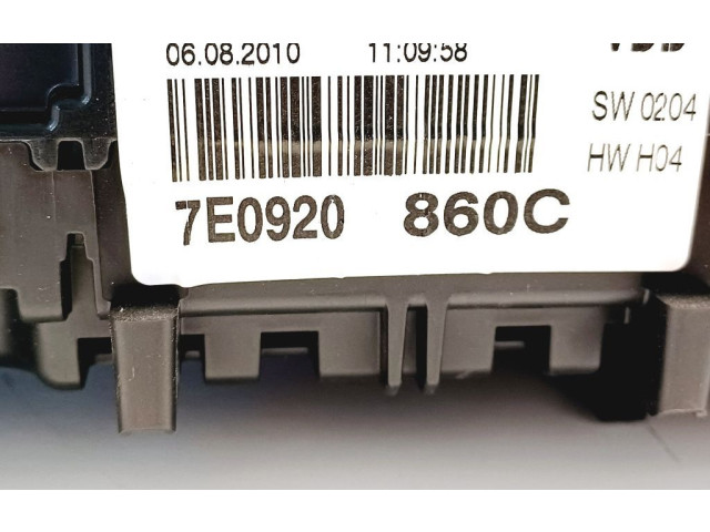 Geschwindigkeitsmesser Cockpit 7E0920860C Volkswagen Transporter - Caravelle T5