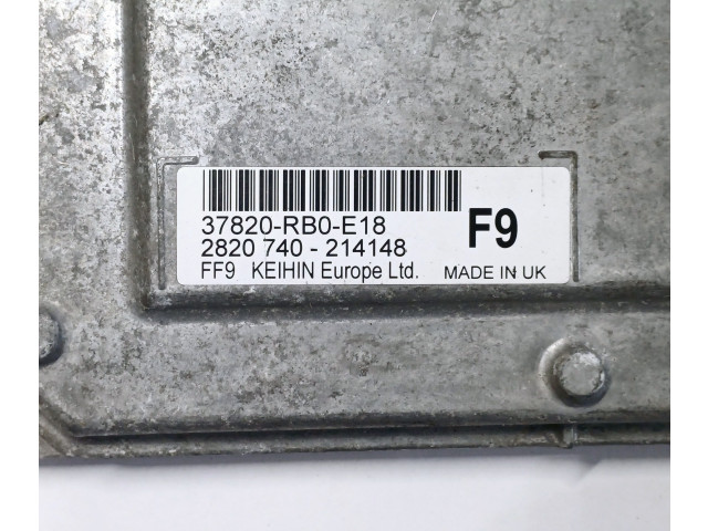 Блок управления двигателя 37820RB0E18   Honda Jazz