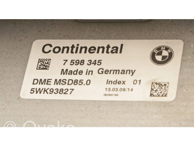 Řídící jednotka 7598345, 5WK93827 BMW 7 F01 F02 F03 F04 2009