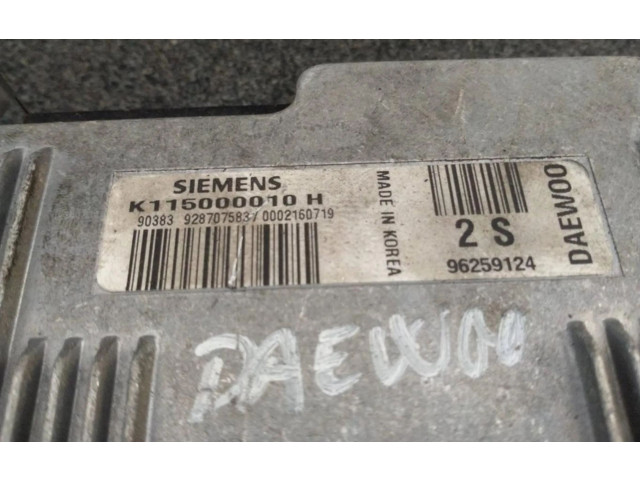 Блок управления двигателя K115000010H, CENTRALITAMOTORUCE   Chevrolet Lova