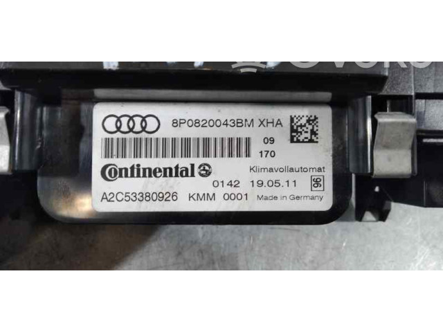 Блок управления климат-контролем 8P0820043BM Audi A3 S3 8P