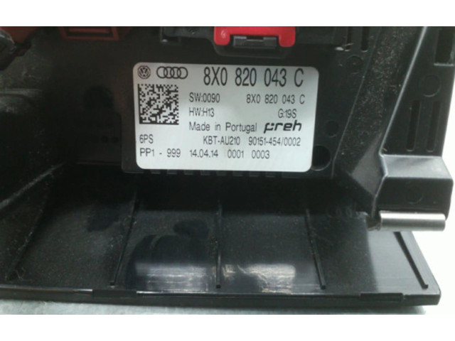 Блок управления климат-контролем 8X0820043C6PS Audi A1