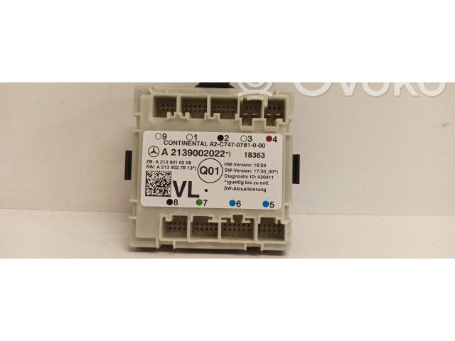 Блок управления дверью A2139002022   Mercedes-Benz E W213    