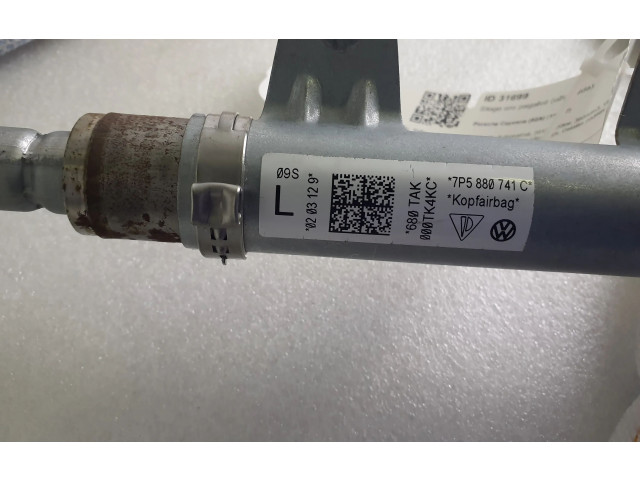 Надувная подушка для крыши 7P5880741C Porsche Cayenne (92A) 2011 - 2017 года