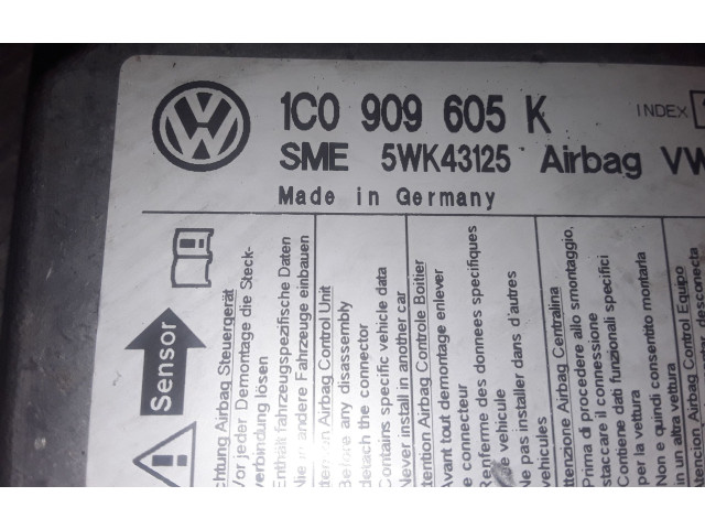 Блок подушек безопасности 1C0909605K Skoda Fabia Mk2 (5J)