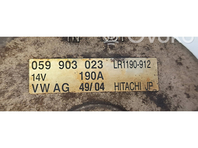 Генератор 059903023 Volkswagen Phaeton