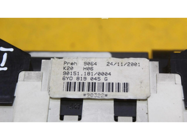 Блок управления климат-контролем 6YD819045G Skoda Fabia Mk1 (6Y)