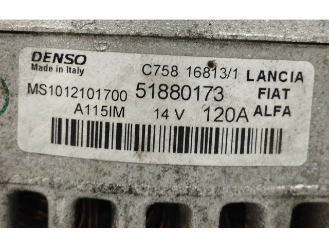 Генератор 51880173, MS1012101700   Lancia Ypsilon      