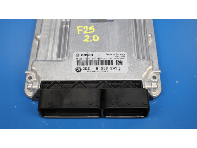 Блок управления двигателя 8513249, 0281017647   BMW X3 F25