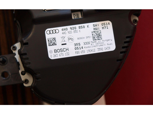 Панель приборов 4H0920850K Audi A8 S8 D4 4H