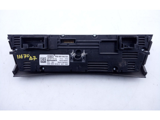 Блок управления климат-контролем 4G0820043CA, E2-A1-29-2   Audi A7 S7 4G