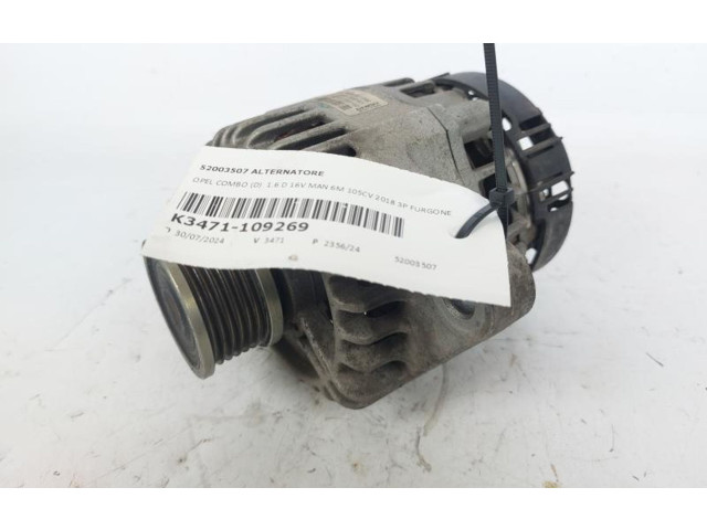 Генератор 52003507, 52003507   Opel Combo D      