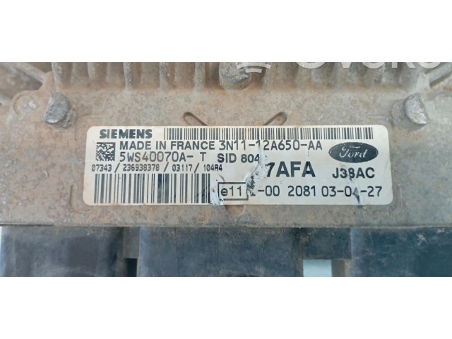 Блок управления двигателем Блок управления 3N1112A650AA   Ford Fusion