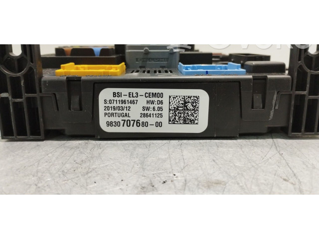 Блок управления 9830707680, BSIEL3   Peugeot Partner III