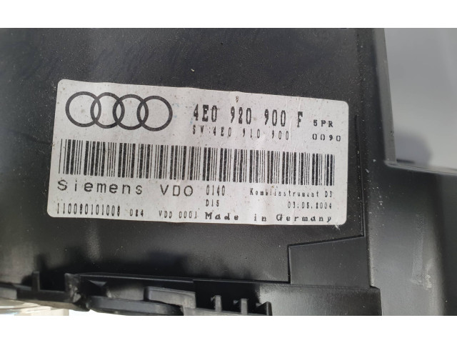 Панель приборов 4E0920900F Audi A8 S8 D3 4E