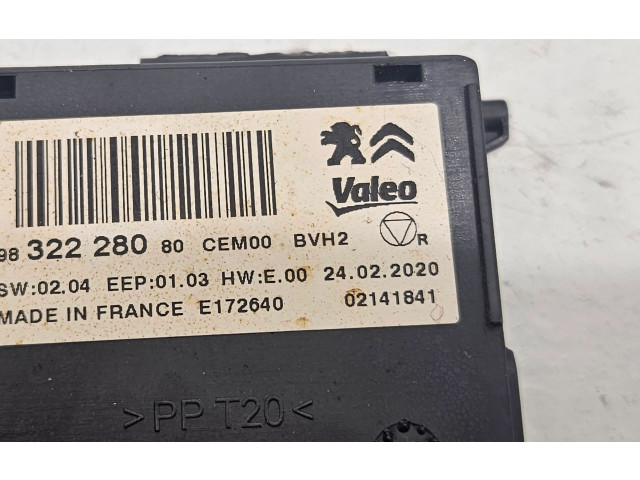 Блок управления климат-контролем 9832228080   Peugeot Partner III