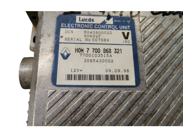 Блок управления двигателя 7700868321, 7700103515A Volvo S40, V40