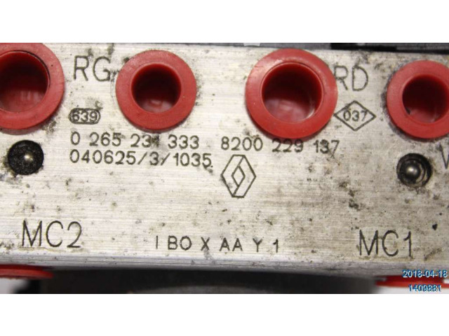 Блок управления АБС 7701067629, 0265231333 Renault Clio II