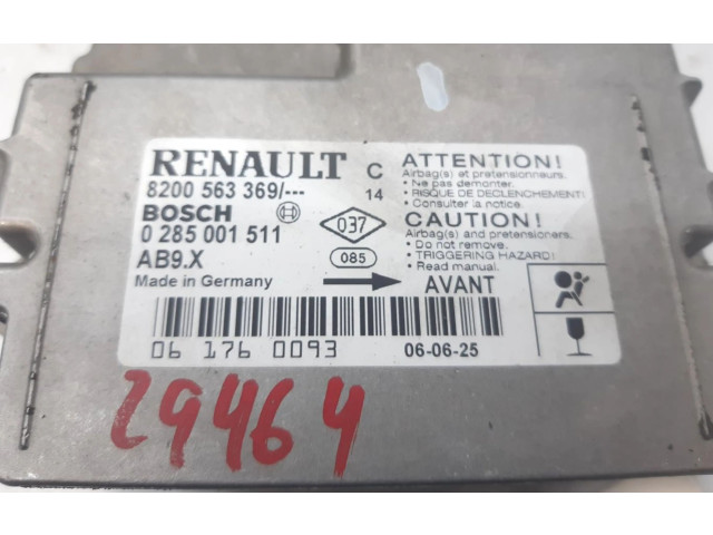 Блок подушек безопасности 8200563369C Renault Clio III