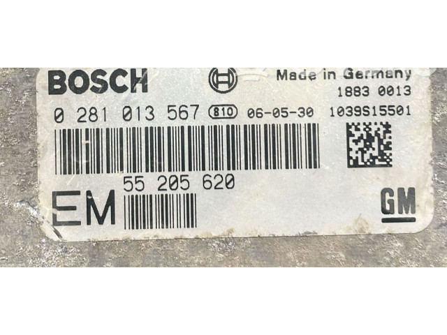 Řídící jednotka 0281013567, 0281013567 Opel Zafira B 2007