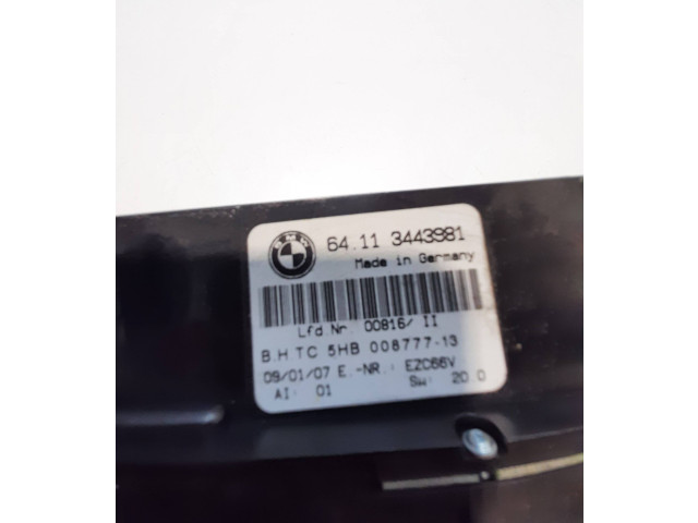 Блок управления климат-контролем 3443981, 5HB00877713   BMW X3 E83