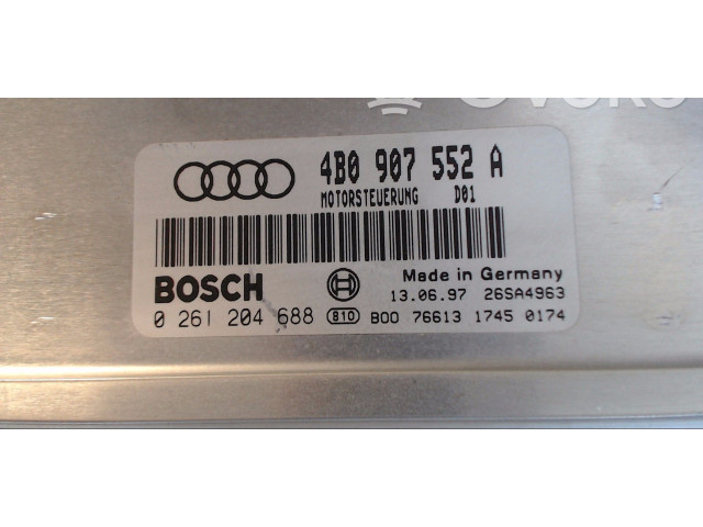 Блок управления двигателя 4B0997552X, 0261204688   Audi A6 S6 C5 4B