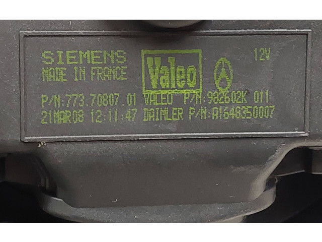 Вентилятор печки A1648350007, 77370807001 Mercedes-Benz R W251