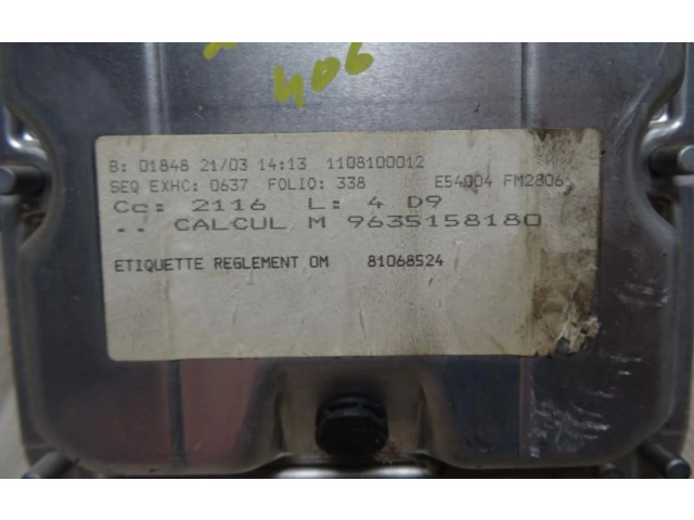 Řídící jednotka 1929ZH, 1929ZH Peugeot 406 2000